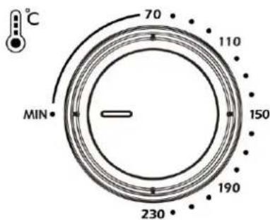 CASO TO 26 Classic - Knob for temperature - 1