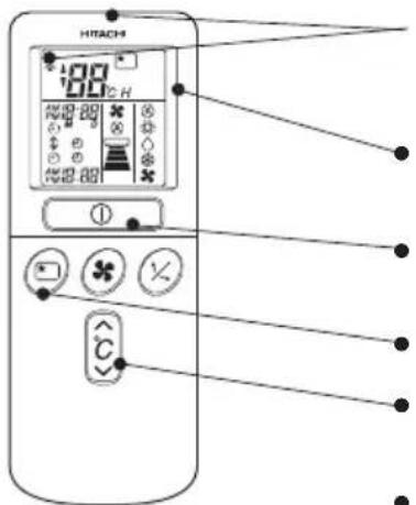 HITACHI RASS18H2A - ПУЛЬТ ДИСТАНЦИОННОГО УПРАВЛЕНИЯ - 1