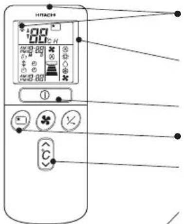 HITACHI RASS18H2A - REMOTE CONTROLLER - 1