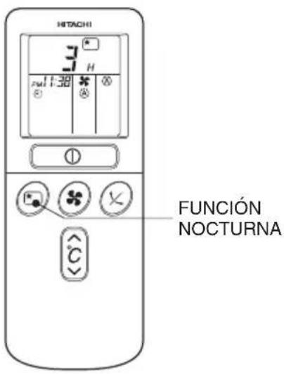HITACHI RASS18H2A - CÓMO ESTABLECER EL TEMPORIZADOR DE FUNCIÓN NOCTURNA - 1