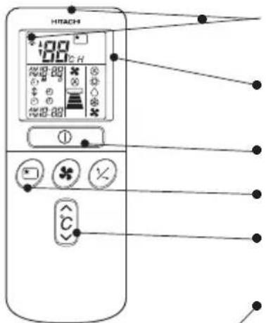 HITACHI RASS18H2A - COMANDO REMOTO - 1