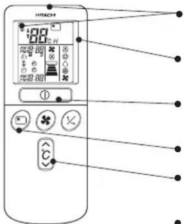 HITACHI RASS18H2A - CONTROLO REMOTO - 1