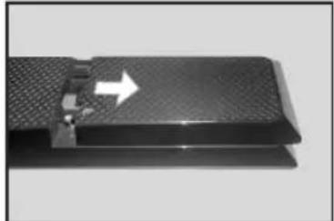 HITACHI H32E1001 - Installazione delle batterie nel telecomando - 2