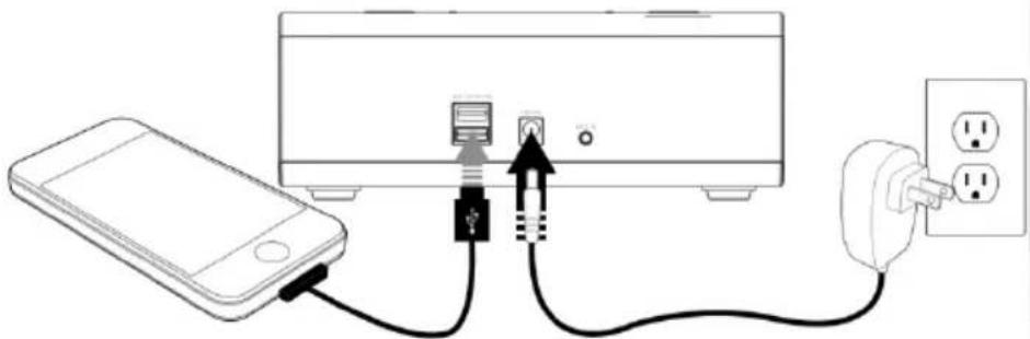 LENCO CR580BK - Carga USB dual - 1