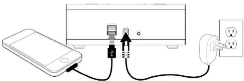 LENCO CR580BK - Duale USB-Ladung - 1