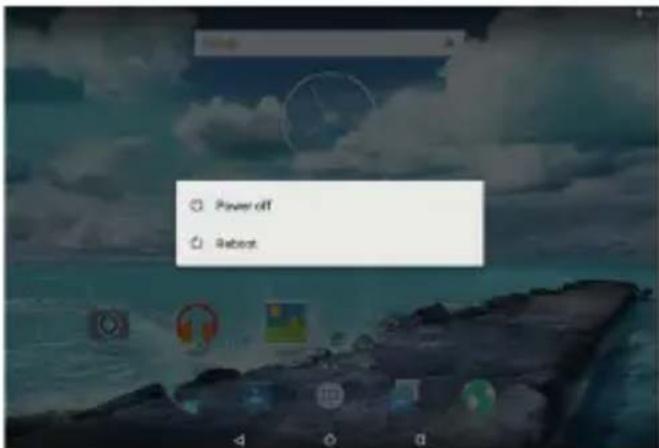 Trevi TAB 7 3G S - Pour éteindre l'appareil: - 1