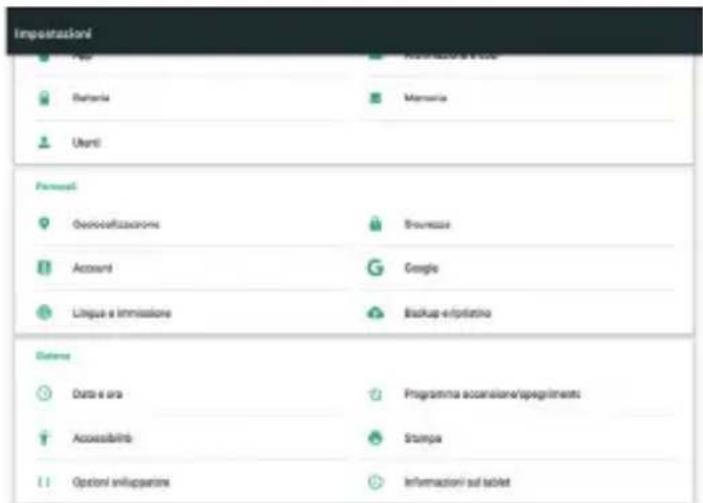 Trevi TAB 7 3G S - IMPOSTAZIONI - 1