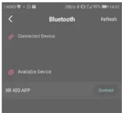 Trevi XR 400 APP - Accoppiamento dell'applicazione al dispositorio - 2