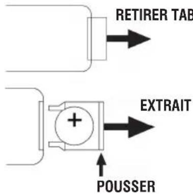 Trevi HF 1900 BT - ACTIVATION ET REMPLACEMENT DES PILES DE COMMANDE A DISTANCE - 1