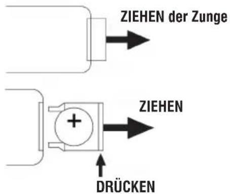 Trevi HF 1900 BT - AKTIVIERUNGS- UND AUSWECHSELN DER BATTERIE FERNBEDIENUNG - 1