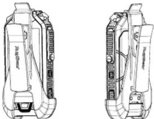 RugGear RG725 - Isætning af taljeklemme - 1