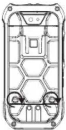 RugGear RG360 - Inserting the battery/ the Micro SIM card and Micro SD card - 4