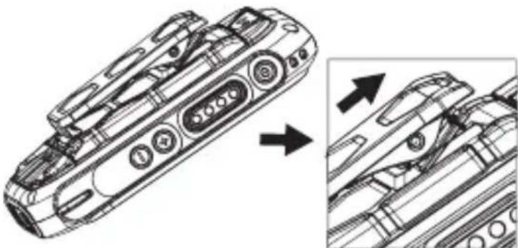 RugGear RG360 - Attaching and removing the waist clip - 1
