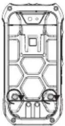 RugGear RG360 - Colocar y quitar la batería/Colocar la tarjeta micro SIM y la tarjeta micro SD - 4