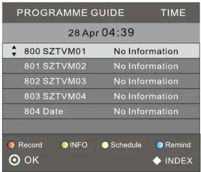 Krüger&Matz KM0255UHD - EPG Menu (Electronic Program Guide) - 1