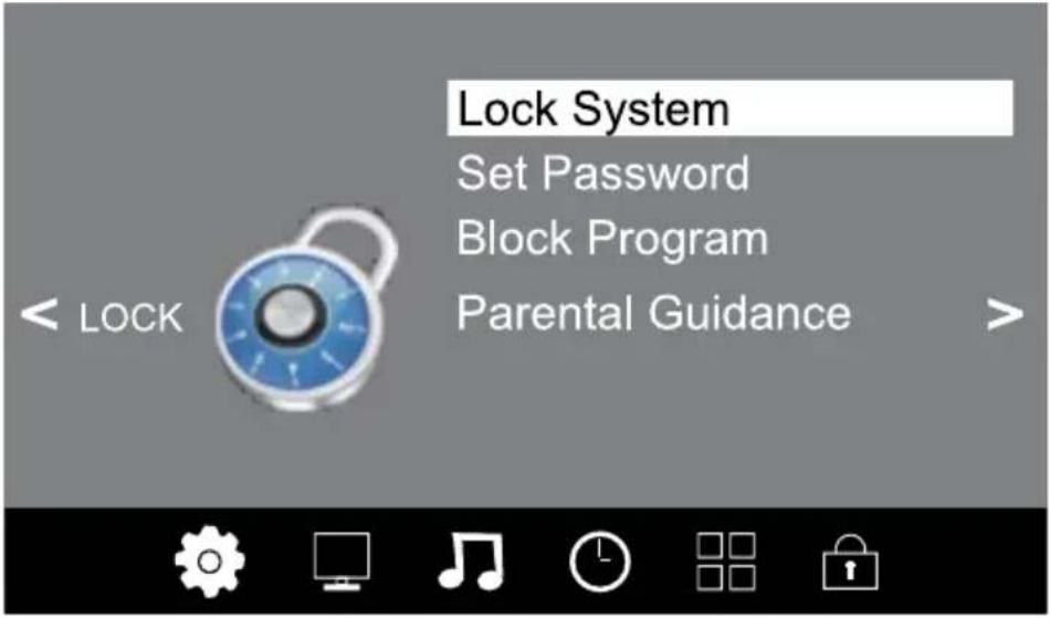 Krüger&Matz KM0255UHD - MENIUL LOCK - 1