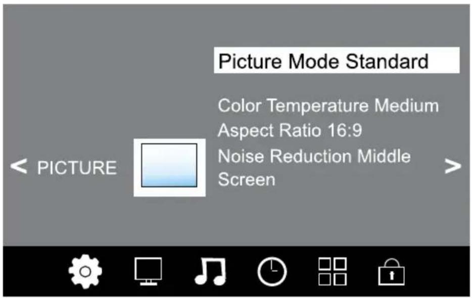 Krüger&Matz KM0255UHD - BILDEINSTELLUNGSMENU - 1