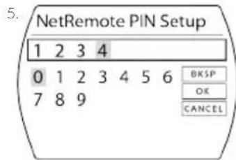 View Quest SusieQ - Configuration du code PIN NetRemote - 4