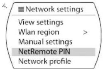 View Quest SusieQ - Configuration du code PIN NetRemote - 3