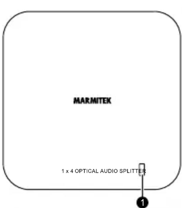 MAR.MITEK 1 x 4 OPTICAL AUDIO SPLITTER 1