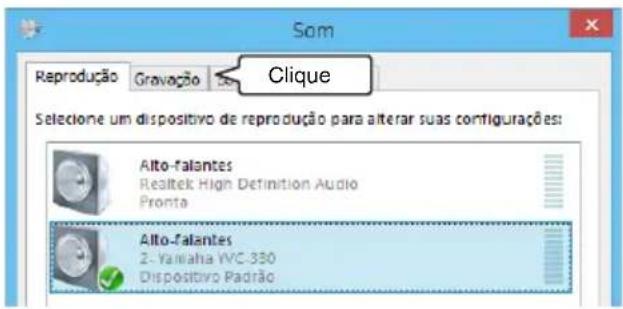 YAMAHA YVC330 - Clique na guia "Gravação". - 1