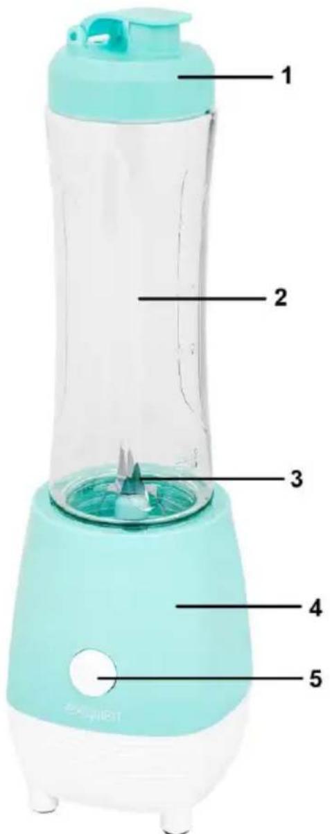 Exquisit SM 3001 pbl - Smoothie-Blender - 1