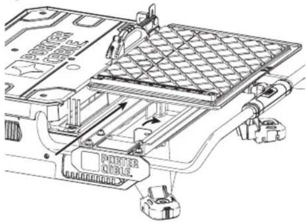 Porter-Cable PCE980 - To Remove the Cutting Cart - 1
