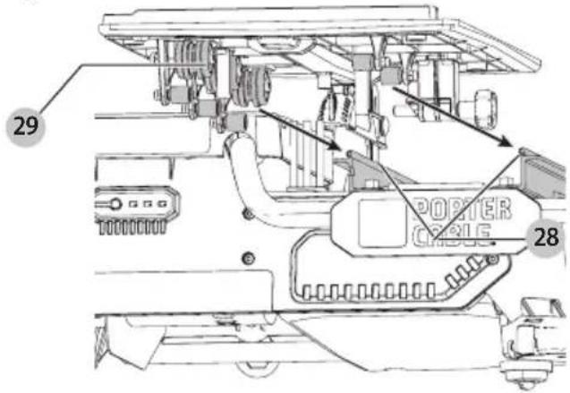 Porter-Cable PCC780 - Pour installer le chariot de coupe - 1