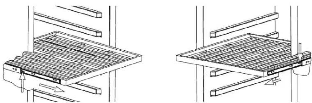 Zephyr Presrv PRPW24C02AG - Retrait des étagères en bois - 1