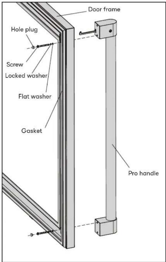 Zephyr Presrv PRPW24C02AG - Installing the Handle - 1