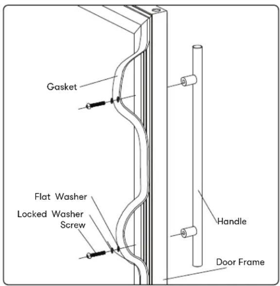 Zephyr Presrv PRW24C02AGADA - Installing the Handle - 1