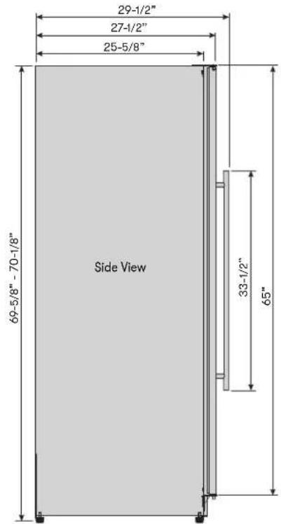 Zephyr Presrv PRWB24F02AG - Dimensions - 2