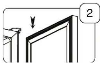 Zephyr Presrv PRWB24F02AG - Inversion de l'ouverture de la porte de votre appareil - 2
