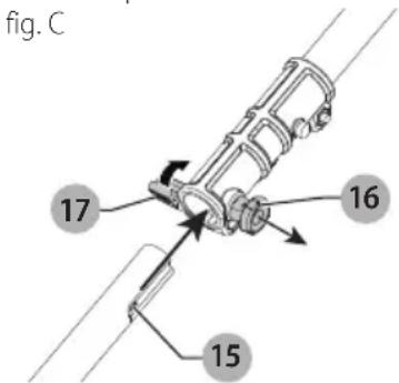 DEWALT DCST970 - Assemblage de la perche (Fig. A, C) - 1