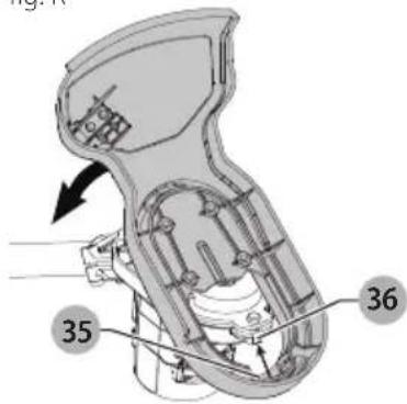 DEWALT DCST970 - Remplacement du pare-main (fig. P et Q) - 3