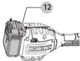 DEWALT DCST925 - Installing and Removing the Battery Pack (Fig. J, K) - 2