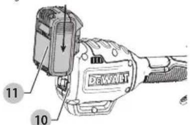 DEWALT DCST925 - Installing and Removing the Battery Pack (Fig. J, K) - 1