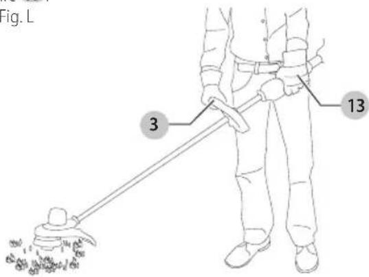DEWALT DCST925 - Position appropriée des mains (Fig. L) - 1