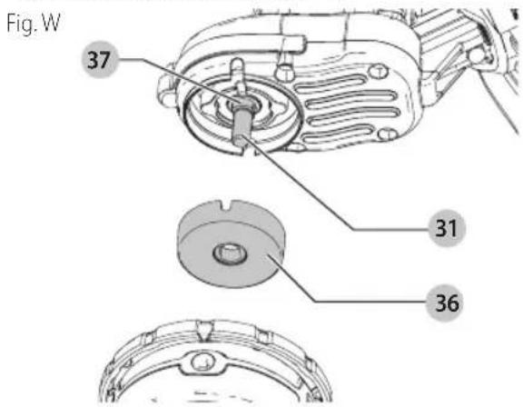 DEWALT DCST925 - Replacing Spool Assembly (Fig. A, V, W) - 2