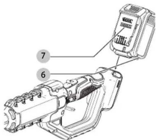 DEWALT DCPH820 - Cómo Instalar y Retirar la Unidad de Batería (Fig. F) - 1