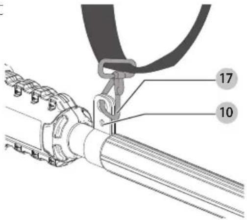 DEWALT DCPH820 - Conexión y ajuste de correa de hombro (Fig. C) - 1