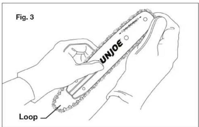 Sun Joe SWJ599E - Installing the Guide Bar + Chain - 3