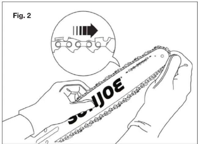 Sun Joe SWJ599E - Installing the Guide Bar + Chain - 2