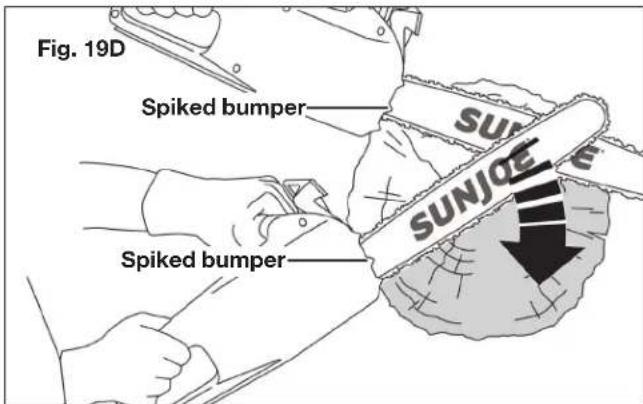 Sun Joe SWJ599E - - Felling a tree - 7