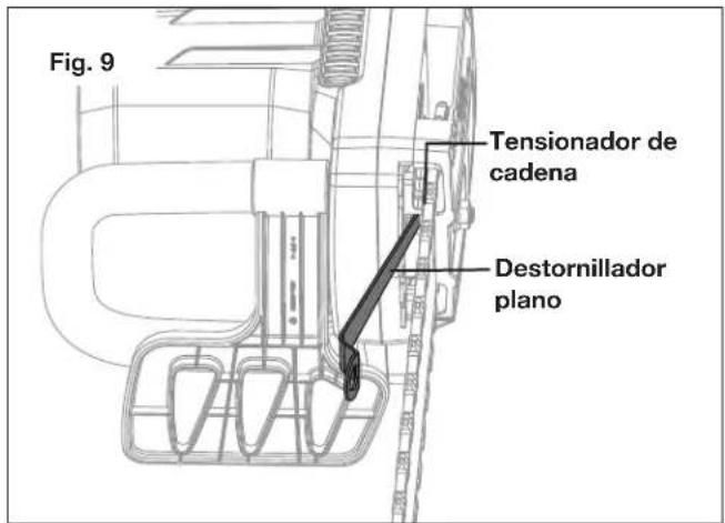 Sun Joe SWJ599E - Ajuste de la tensión de la cadena - 1