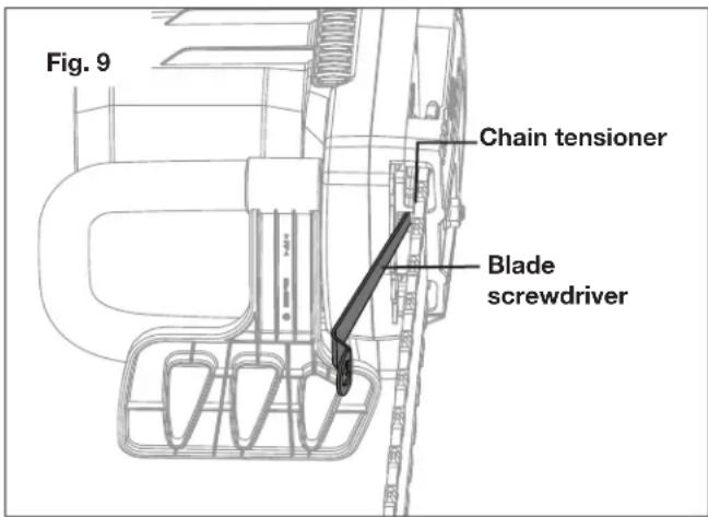Sun Joe SWJ599E - Adjusting the Chain Tension - 1