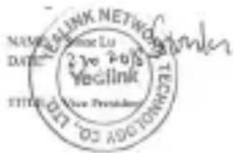 NAMERLINK NETWORK DATE: 27-06-2018 VEGLINK TITLE: One President's TECHNOLOGY CO., LTD. CAMKEN