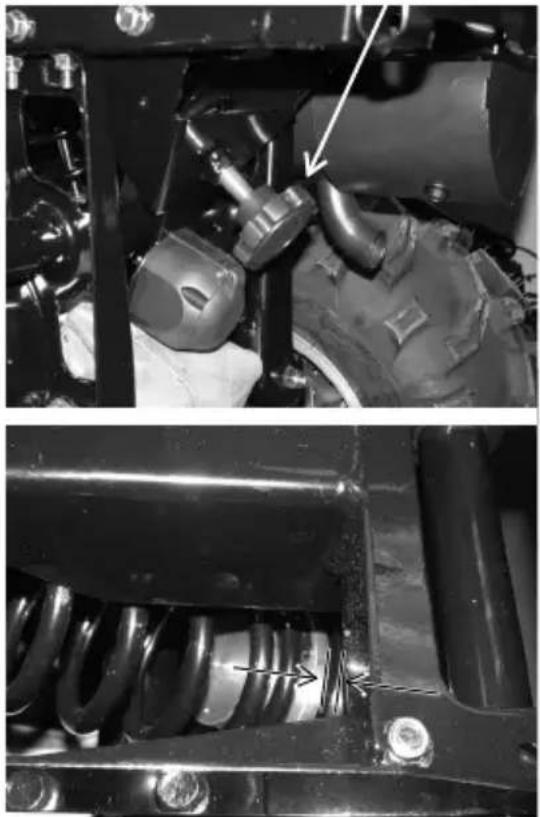 POLARIS Sportsman 500 EFI (2009) - Réglage de la charge du siège - 1