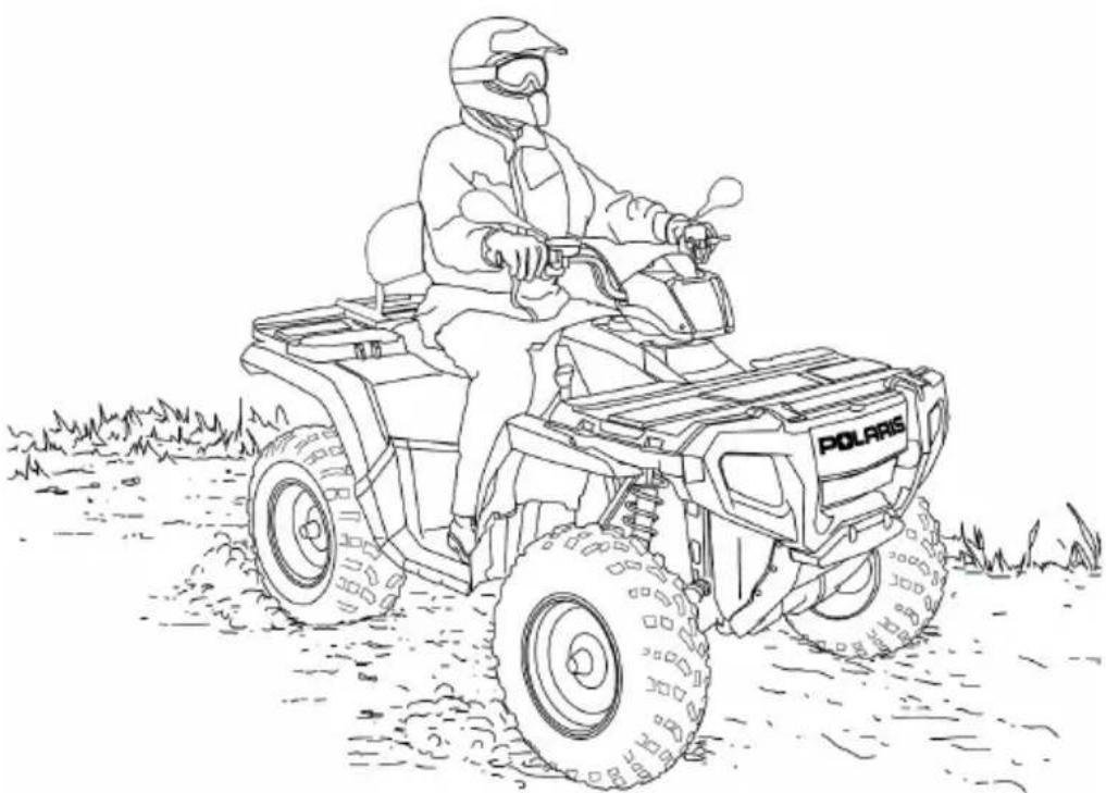 POLARIS Sportsman 500 EFI (2009) - UTILISATION DU VÉHICULE Procédures de conduite - 1