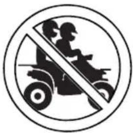 POLARIS Sportsman 500 EFI (2009) - Avertissement d'interdiction de transporter un passager - 1